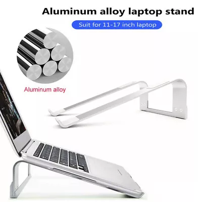 Portable Laptop Stand Tray Aluminium Holder Riser For Notebook IPad MacBook • $13.99