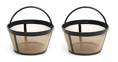 Mr. Coffee GTF2-1 Basket-Style Gold Tone Permanent Filter 10 - 12 Cup 2 Pack  • $8.25