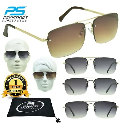 BIFOCAL Reader Gradient Lens Square Aviator Military Pilot Reader Sunglasses • $14.99