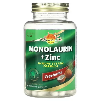 Monolaurin + Zinc 1000 Mg 90 Caps By Health From The Sun • $16.99