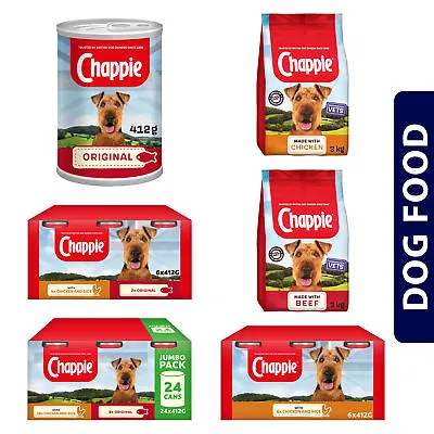 Chappie Dry & Wet Dog Food Meat & Wholegrain Cereal Adult Dog Treat In Loaf • £6.55