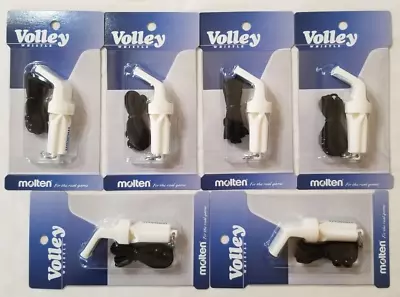 6 Pack Molten Whitsle White WH-U Pea Less Referee Coach Whistles • $27.99