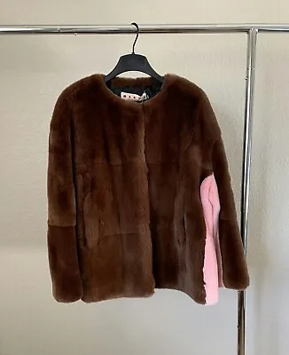 $8200 Marni Lapin Rex Rabbit Fur Jacket • $1400