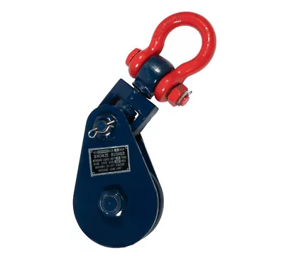 2 Ton Snatch Block W/ SHACKLE Crane 3/8 Wire Rope Sheave Tow Axle Lift Truck • $39.99