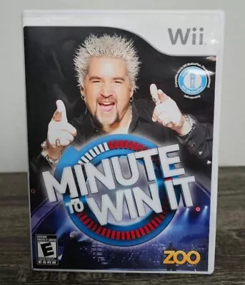 Minute To Win It (Nintendo Wii 2010) CIB COMPLETE TESTED - FREE SHIPPING! • $5.99