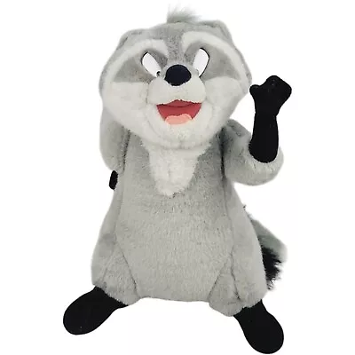 Disneyland Walt Disney World Pocahontas Raccoon Meeko 12  Jointed Vintage Plush • $18