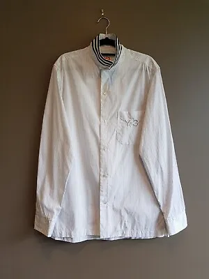 YOHJI YAMAMOTO Y-3 Long Sleeve Shirt Lots Of Details Size L NEW Striped Collar • $285