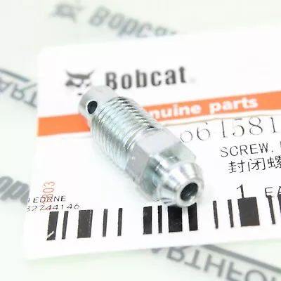 For Bobcat Track Tensioner Bleeder Nipple Screw 6645812 T590 T595 T630 T650 T740 • $10.23