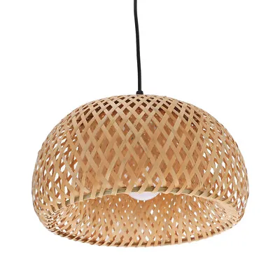 £26.66 • Buy Ceiling Suspension Bamboo Lampshade Woven Shade Wicker