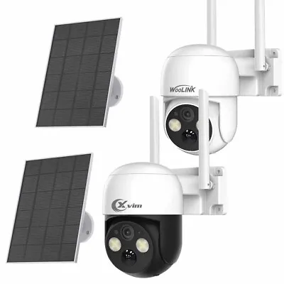 Solar Battery Powered Wireless WiFi Outdoor Pan/Tilt Home Security Camera System • $42.98