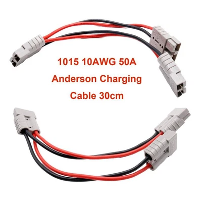 $15.09 • Buy 50 Amp Anderson Plug Connector Double Y Extension Adapter 6mm Automotive Cable