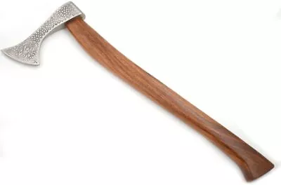 Medieval Warrior Battle Ready  High Carbon Steel 18  Tomahawk Viking Axe W/ Case • $79.99