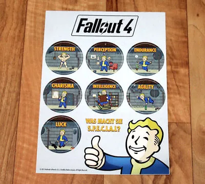 Fallout 4 Promo Special Sticker Set Gamescom 2015 Exclusive Xbox One PS4 • £47.92