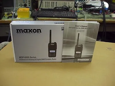 MAXON MDP-6424 UHF 406-470MHz DMR Tier II TDMA/ Analog Portable Radio 5W 2500Ch. • $335