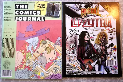 $20 • Buy Rock N Roll Comics Led Zeppelin Van Halen + Comics Journal #156 Gahan Wilson Zap