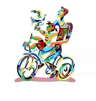 $185 • Buy David Gerstein Artist Object Weekend Ride Bike Rider Sculpture Art Free Shiping