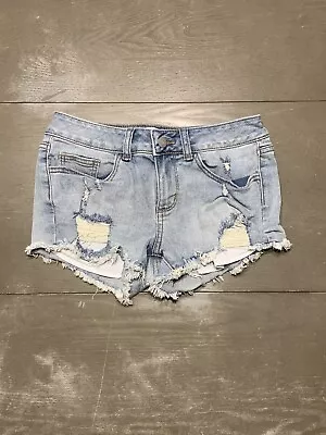 Victoria Secret PINK Blue Jean Cut Off Shorts Ladies Size 2 • $12