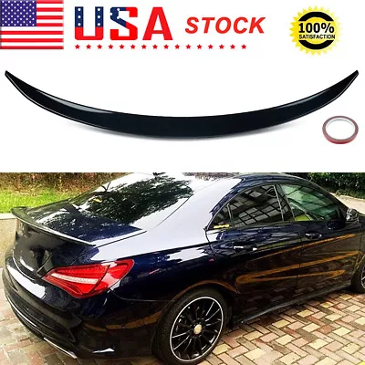 For 2013-19 Mercedes W117 C117 CLA CLA45 AMG Gloss Black Rear Boot Trunk Spoiler • $71.43