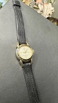 VTG ELGIN Ladies 14K  GOLD Filled Wind Up Watch MAJOR WC CO 3676 Works Perfectly • $149