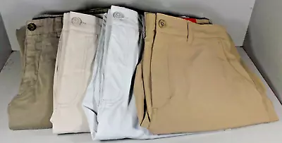 Lot Of Four Men's Pants Size 33 X 32 & Shorts 33l Various Colors Johnston Murphy • $27.96