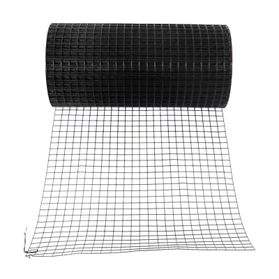 24'' X100' 1inch Black Vinyl Coated Welded Fence Mesh For Home And Garden Fence • $67.50