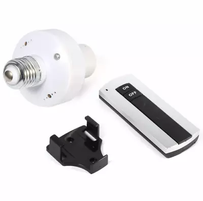 Durable E27 Screw Wireless Remote Control Light Lamp Bulb Holder Socket Switch  • $10.91