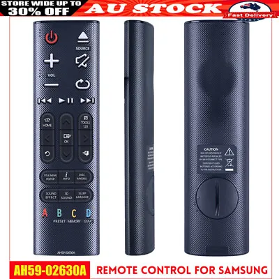 Newly AH59-02630A Remote Control For Samsung SoundBar HT-H6550WM HT-H7750WM • $14.95