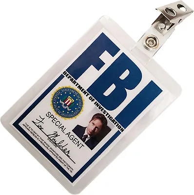 $7.94 • Buy Fox Mulder X FILES FBI ID Badge Name Tag Card Prop For Costume & Cosplay XF-3