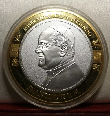 Francis Large 70mm Medal Pope Franciscus Catholic Church Vatican • $59.99