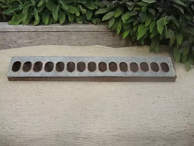 Vintage  Galvanised Chicken Feeder Garden Planter 59 Cm Long (707) • £22