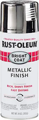 Rust-Oleum 7718830 Stops Rust Bright Coat Metallic Spray Paint 11 Ounce Chrome • $13.99