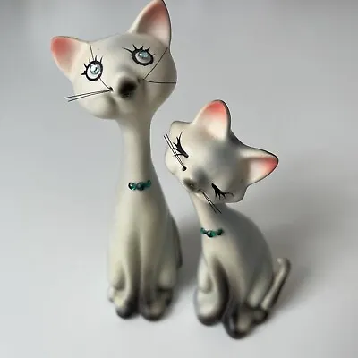 Vintage Siamese Cat Salt & Pepper Shakers MCM • $48