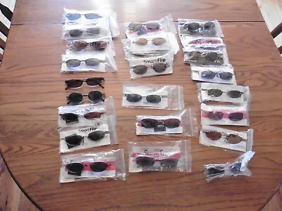 Lot Of Apx 23 Eyewear Frames Clip Ons Flip Ups Elite Polaroid Smart Etc New • $97