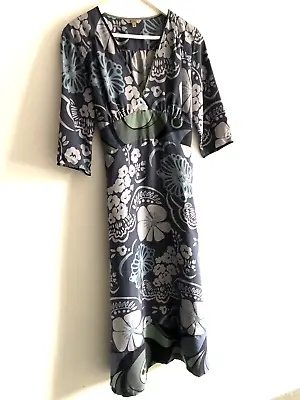 £20 • Buy Kew 100% Silk Dress Flower Print -  Size 10 Beautiful