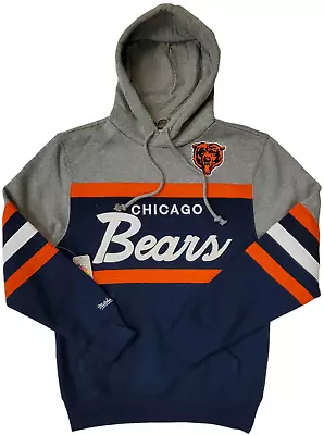 Chicago Bears Mitchell And Ness Head Coach Pullover Hoodie Stitched Logo • $74.99