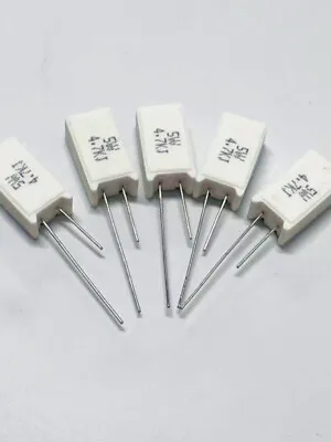 5W Vertical Cement Resistor Series Resistance Value: 0.01Ohm - 300K Ohm5Pcs • $2.58