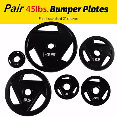 Olympic 2  Cast Iron Gray Weight Plates Set 2.5  45 LB (Sold As Single/Pair) * • $31.99