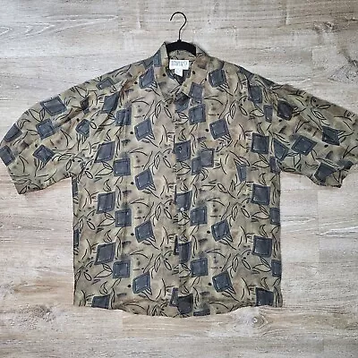 Vintage Utopia 100% Silk Shirt Mens XL • $20.98