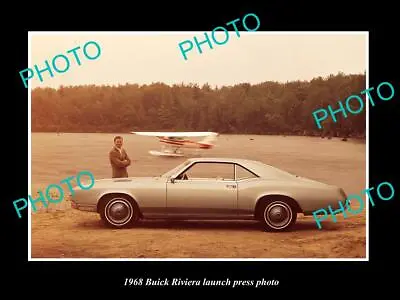 Old Large Historic Photo Of 1968 Buick Riviera Coupe Car Launch Press Photo • $8.50