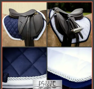 Pony Size Saddle Pad - Available In Navy Or White • $5