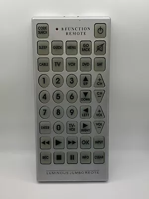 Jumbo Silver Universal Remote Control Novelty 11  X 5  Works Seniors Lg Buttons • $8.50