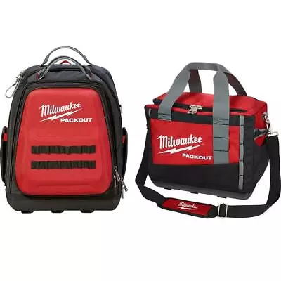 Milwaukee Backpack PACKOUT Tear-Resistant Nylon Shoulder Strap 15 In Tool Bag • $198.60