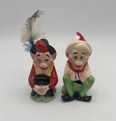 Vintage Elf Pixie Salt And Pepper Shakers Victoria Ceramics Made In Japan • $19.99