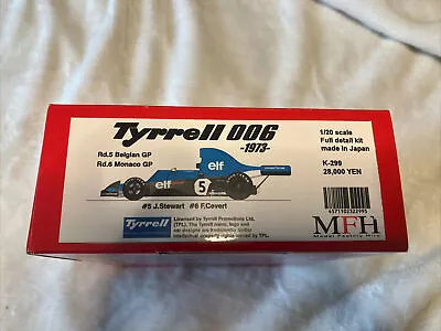 Model Factory Hiro 1/20 Kit Tyrrell 006 73 Belgian And Monaco GP K-299 MFH Rare • $500