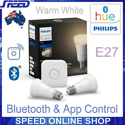 $125 • Buy PHILIPS Hue White Starter Kit A60 - E27 - Bluetooth And APP/WiFi Controls 