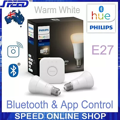 PHILIPS Hue White Starter Kit A60 - E27 - Bluetooth And APP/WiFi Controls  • $125