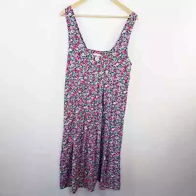$38 • Buy Storybook Heirlooms Vintage Floral Print Sleeveless Dress Women's Size Large L