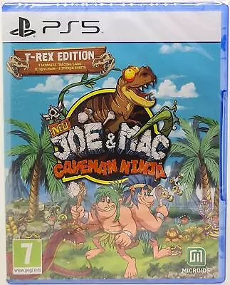PS5 - New Joe & Mac: Caveman Ninja (T-Rex Edition) PlayStation 5 New & Sealed • £16.99