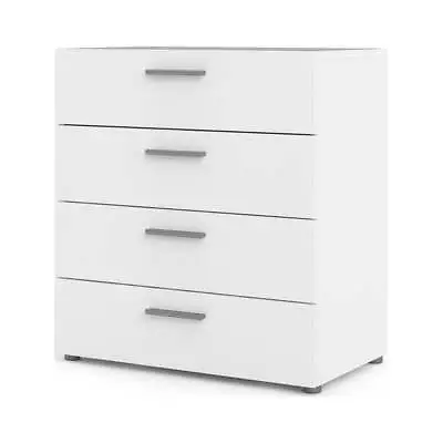 Tvilum Loft 4 Drawer Chest White 26.81 H X 31.57 W X 15.85 D Four Drawers Chests • $129