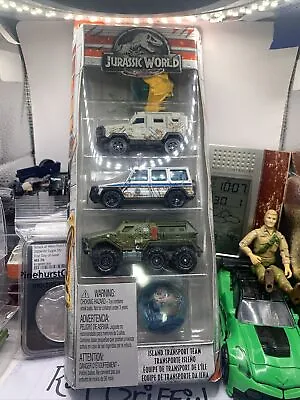 Matchbox Jurassic World Battle Damage Island Transport Team Die-Cast Cars New • $7